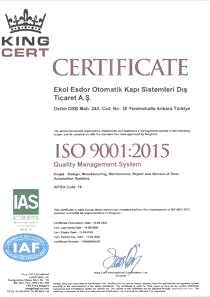 ISO 9001-2015 Belgesi